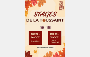 STAGES OCTOBRE 2024